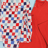 HOME OF THE FREE CHECKERS MEN'S DREAM JOGGER SET