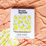 Lemon Blossoms Dream Crib Sheet Milk & Baby