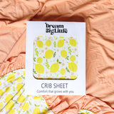 Lemon Blossoms Dream Crib Sheet Milk & Baby