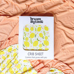 Lemon Blossoms Dream Crib Sheet Milk & Baby