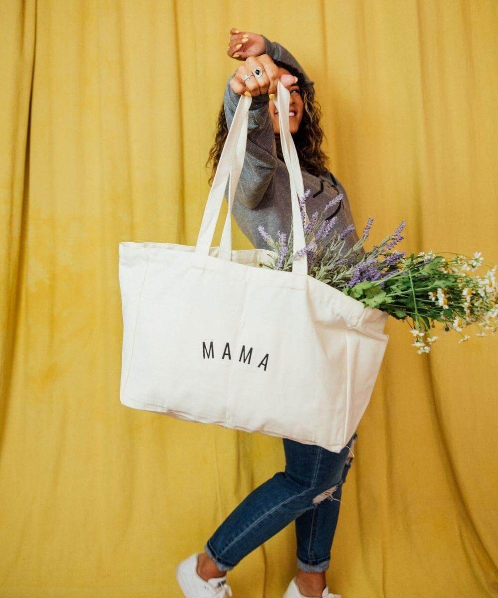 Mama Canvas Tote Bag | Milk & Baby