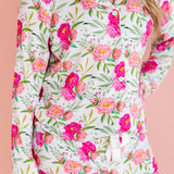 Pink Peony Women’s Short Pajamas | Milk & Baby