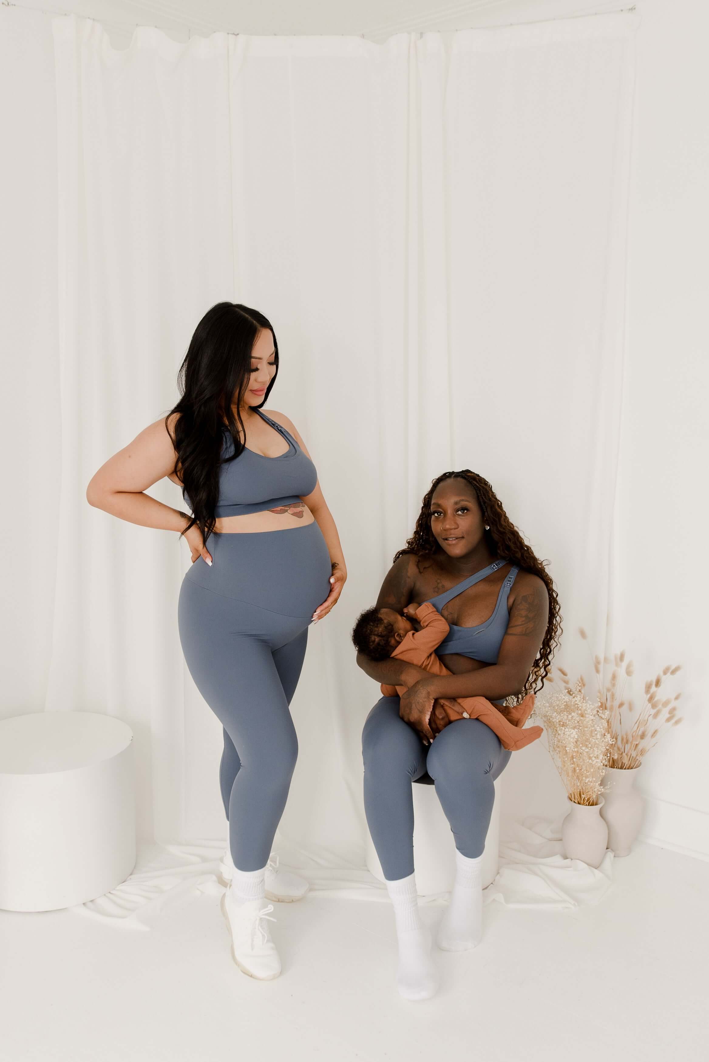 The Baby Mama Legging (NON SCRUNCH) | Baby Blues | Milk & Baby