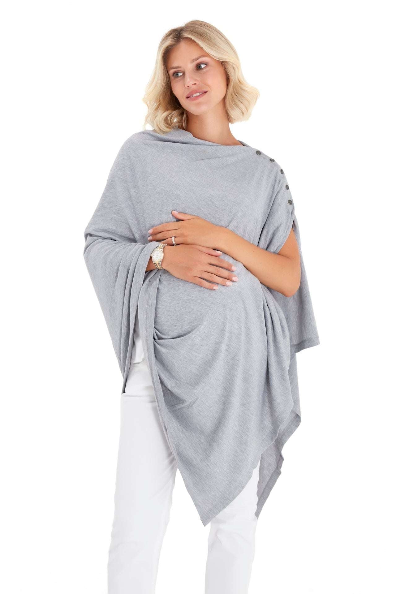 4in1 Supreme Cotton Cape as Maternity/Nursing Shawl Milk & Baby