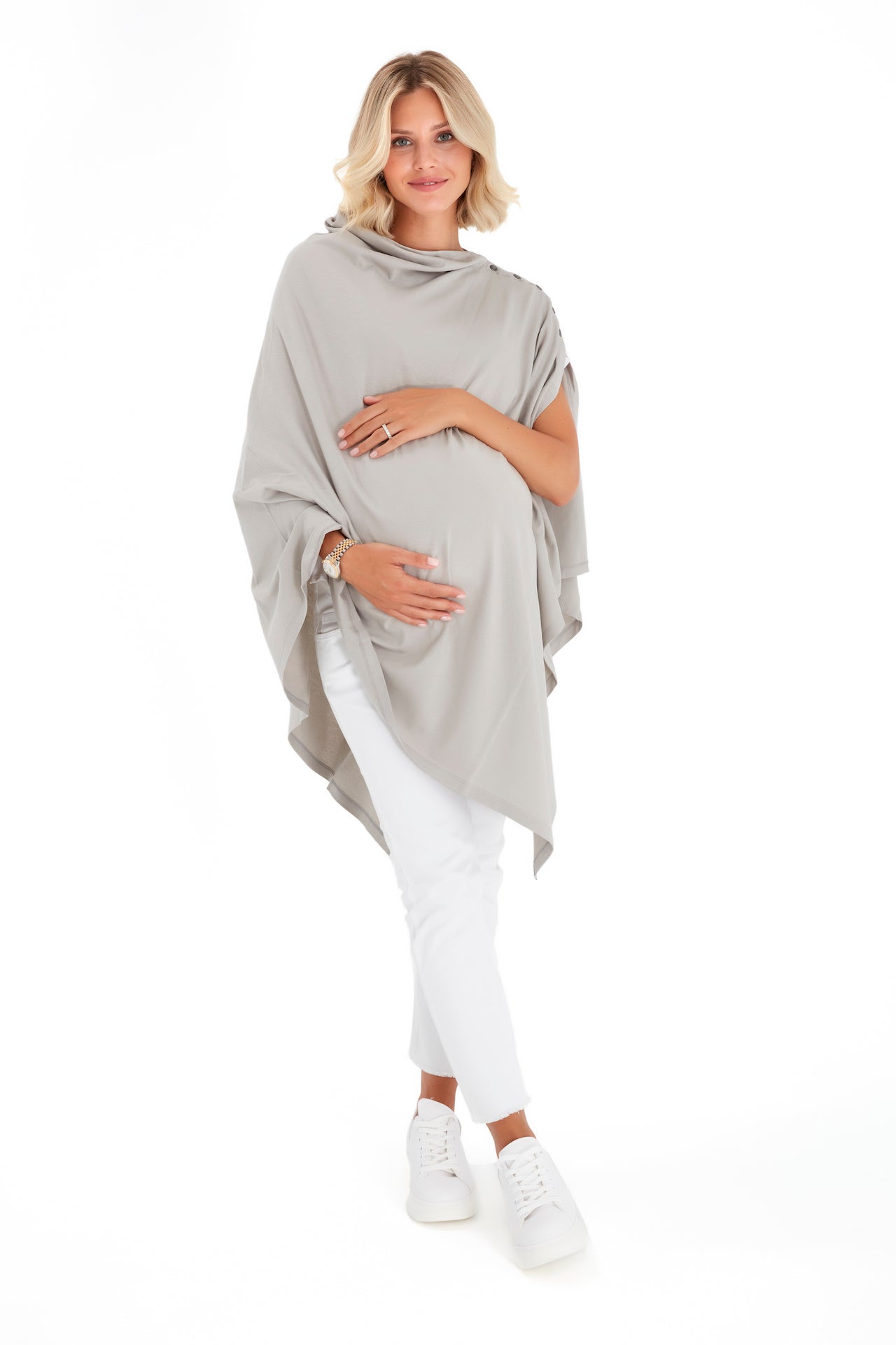 4in1 Supreme Cotton Cape as Maternity/Nursing Shawl Milk & Baby