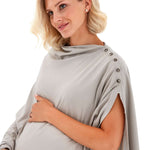 4in1 Supreme Cotton Cape as Maternity/Nursing Shawl Milk & Baby