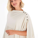 4in1 Supreme Cotton Cape as Maternity/Nursing Shawl Milk & Baby