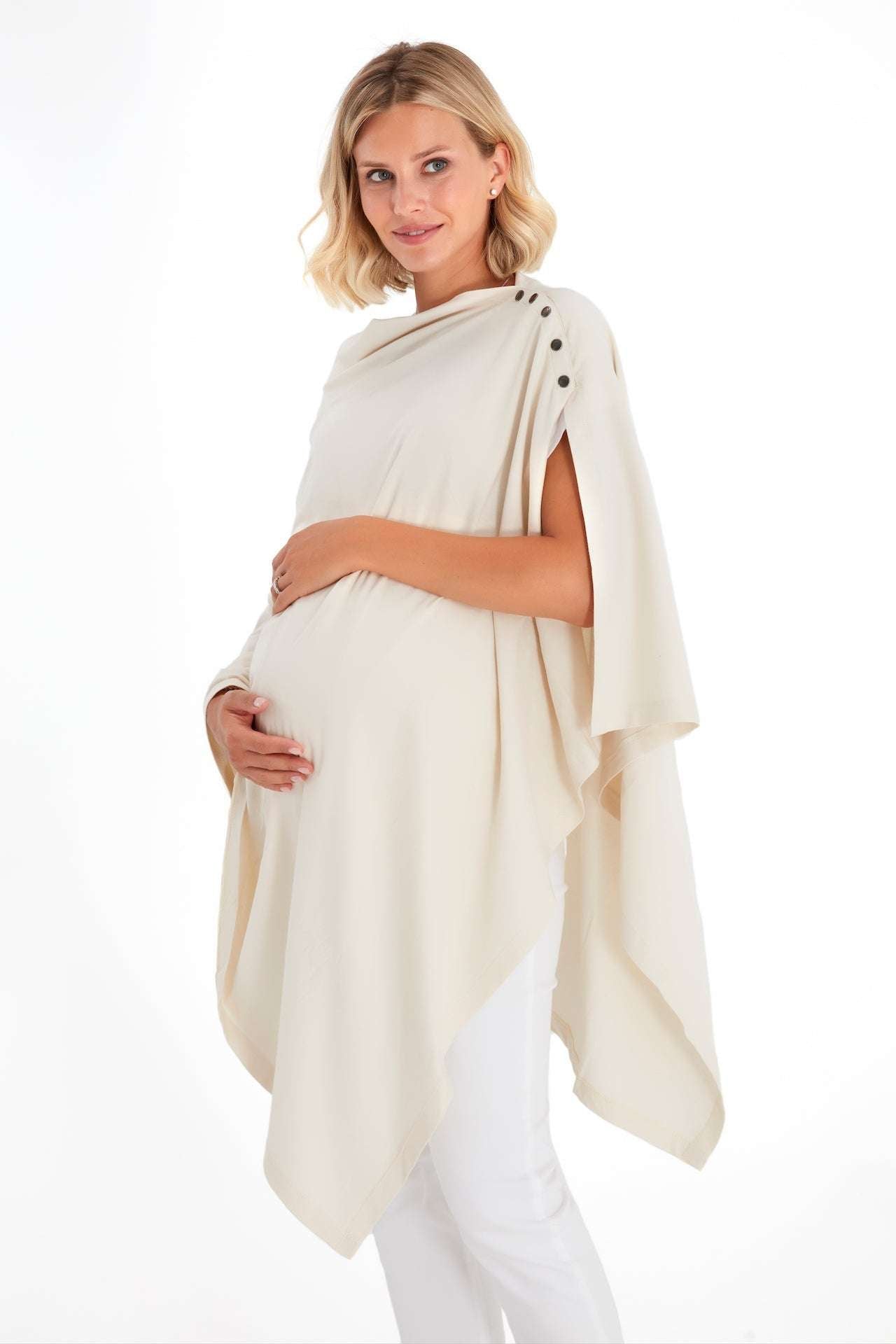 4in1 Supreme Cotton Cape as Maternity/Nursing Shawl Milk & Baby