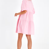 Waterfall Tie Waist A-Line Maternity/Nursing Wrap Dress