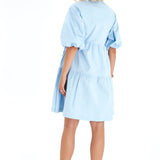 Waterfall Tie Waist A-Line Maternity/Nursing Wrap Dress