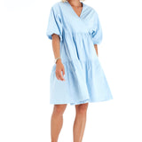 Waterfall Tie Waist A-Line Maternity/Nursing Wrap Dress