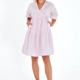 Waterfall Tie Waist A-Line Maternity/Nursing Wrap Dress