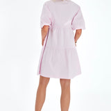 Waterfall Tie Waist A-Line Maternity/Nursing Wrap Dress