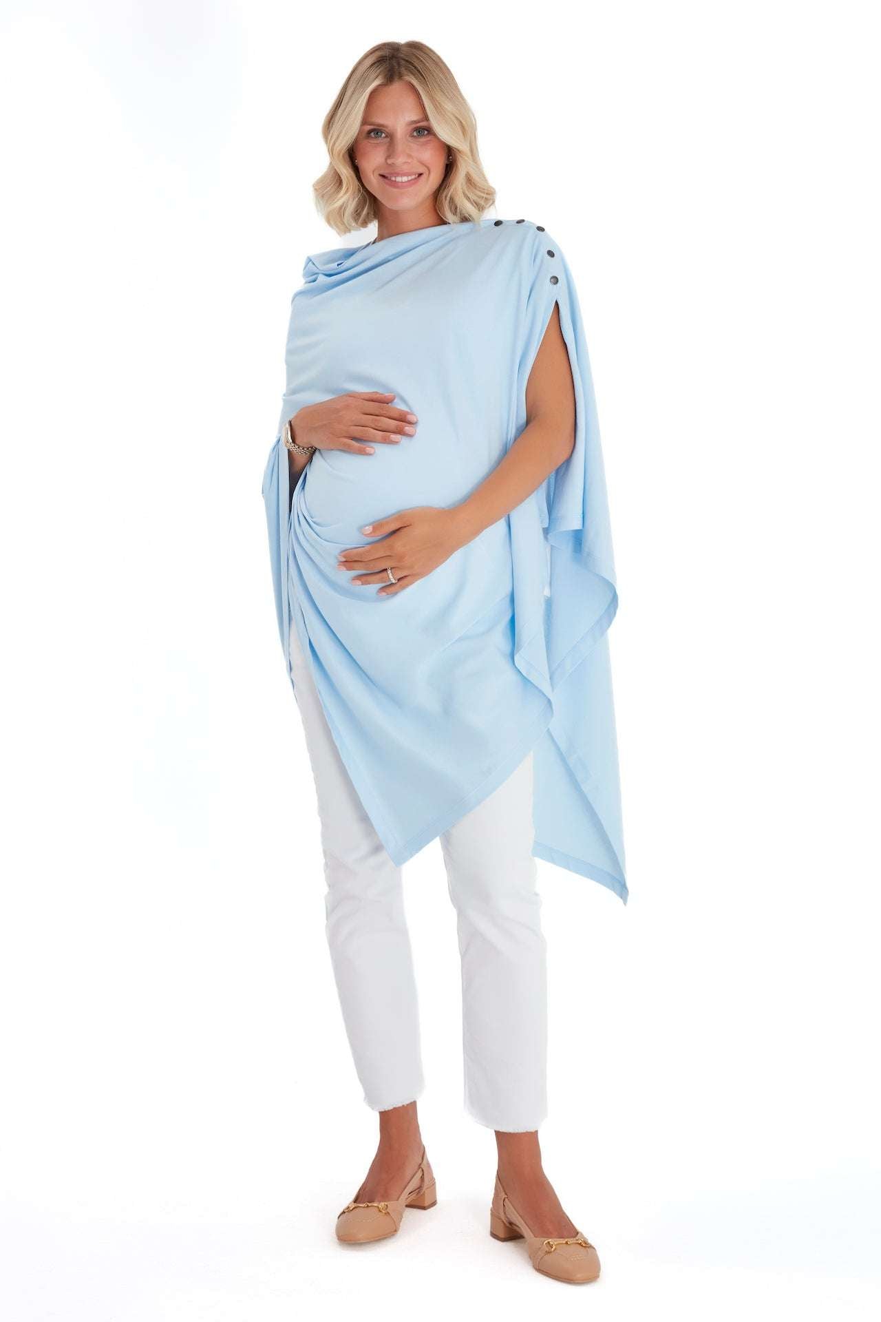 4in1 Supreme Cotton Cape as Maternity/Nursing Shawl Milk & Baby