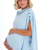 4in1 Supreme Cotton Cape as Maternity/Nursing Shawl Milk & Baby