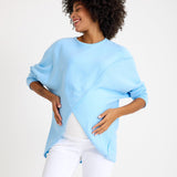 Let Loose Crossover Long Sleeve Maternity/Nursing Knit Top