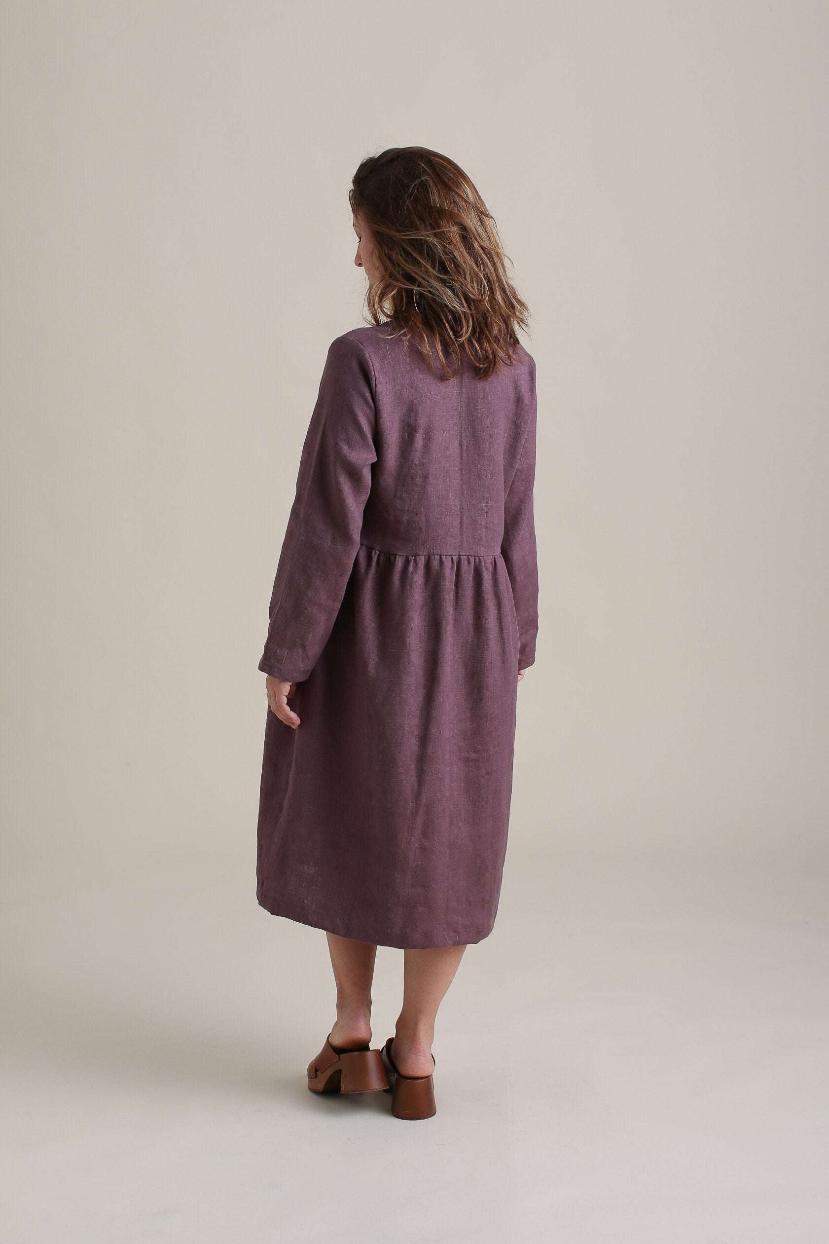 Brook Dress in Twilight | Nursing Friendly Milk & Baby