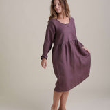 Brook Dress in Twilight | Nursing Friendly Milk & Baby