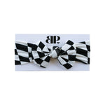 B&W Wavy Checker | Bamboo Head Wrap Milk & Baby