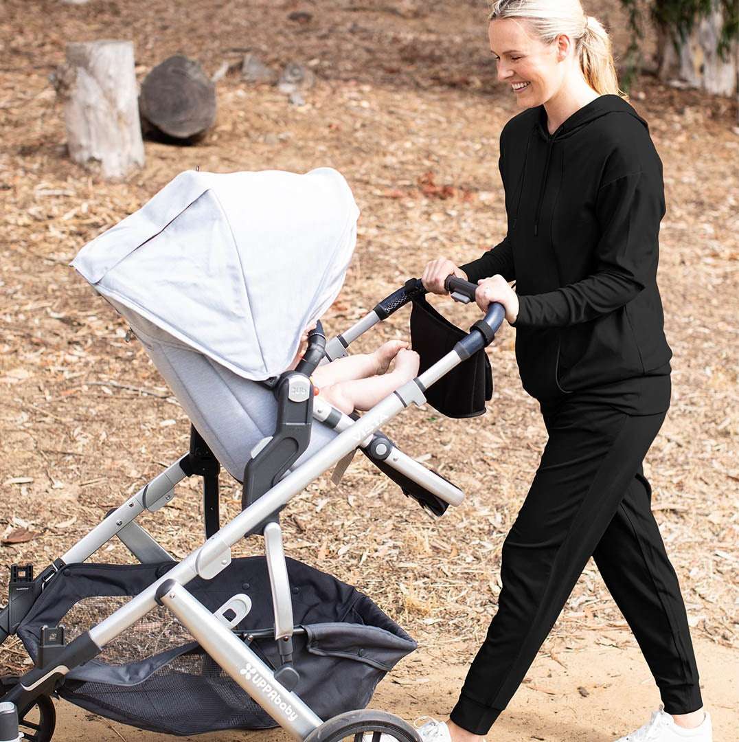 Bamboo Maternity & Postpartum Jogger | Black Milk & Baby