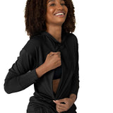 Bamboo Nursing Hoodie | Black Milk & Baby