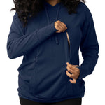 Bamboo Nursing Hoodie | Navy Milk & Baby