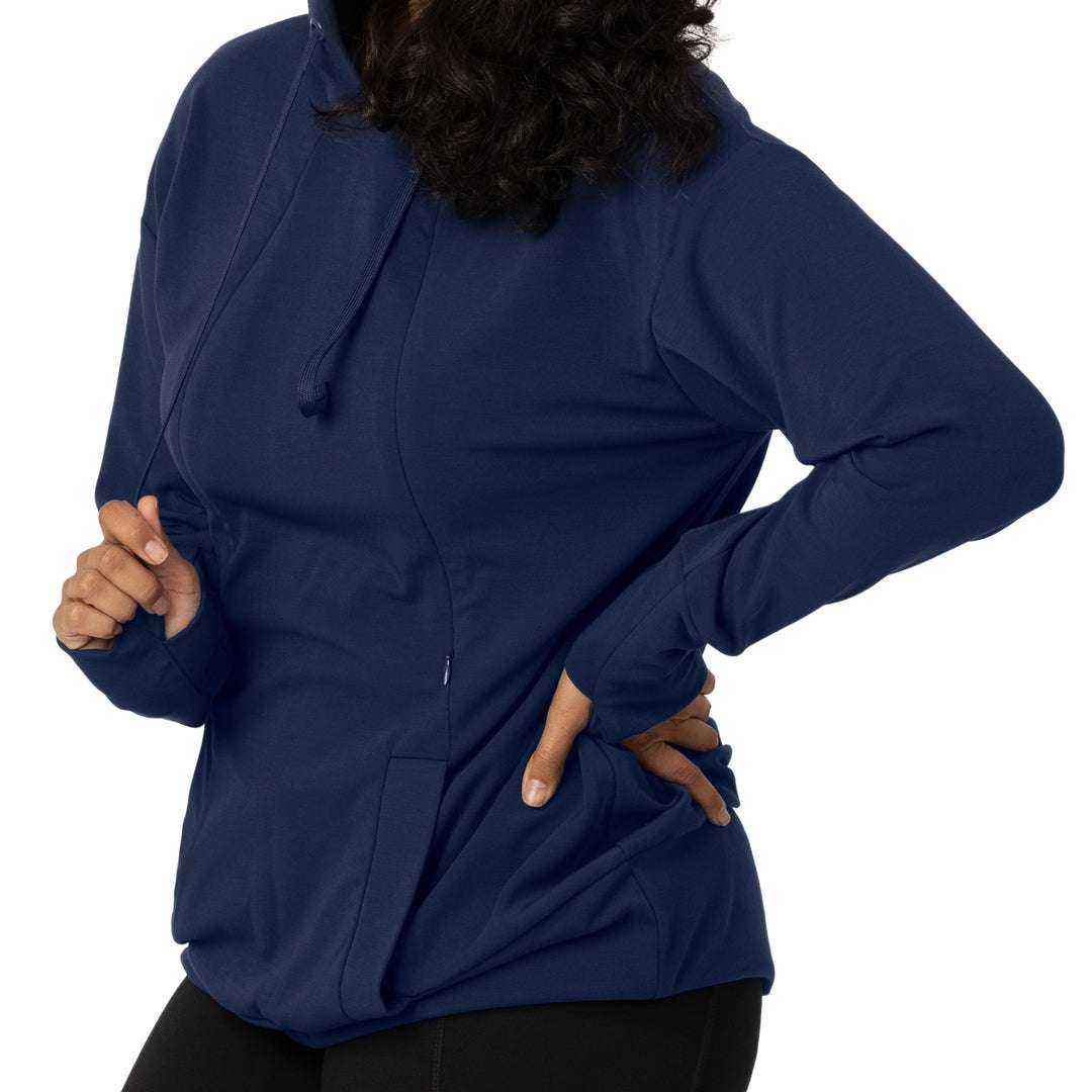 Bamboo Nursing Hoodie | Navy Milk & Baby