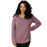 Bamboo Maternity & Nursing Long Sleeve T-shirt | Twilight Milk & Baby