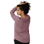 Bamboo Maternity & Nursing Long Sleeve T-shirt | Twilight Milk & Baby