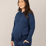 Bamboo Maternity & Nursing Hoodie | Navy