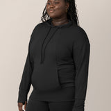 Bamboo Maternity & Nursing Hoodie | Black