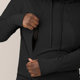 Bamboo Maternity & Nursing Hoodie | Black