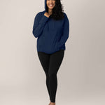 Bamboo Nursing Hoodie | Navy Milk & Baby