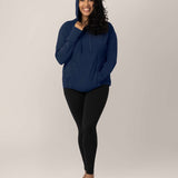 Bamboo Nursing Hoodie | Navy Milk & Baby