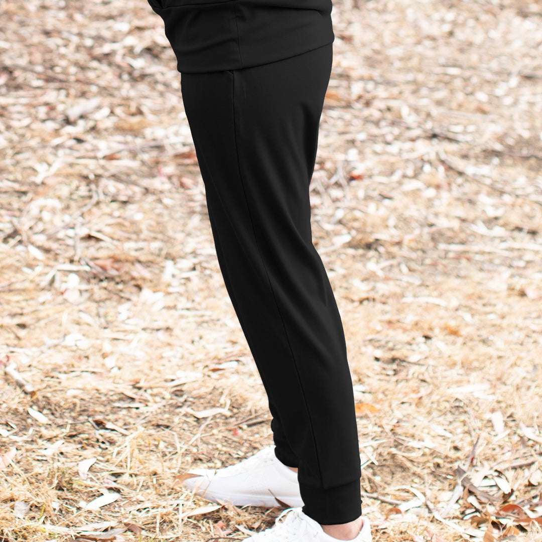 Bamboo Maternity & Postpartum Jogger | Black Milk & Baby