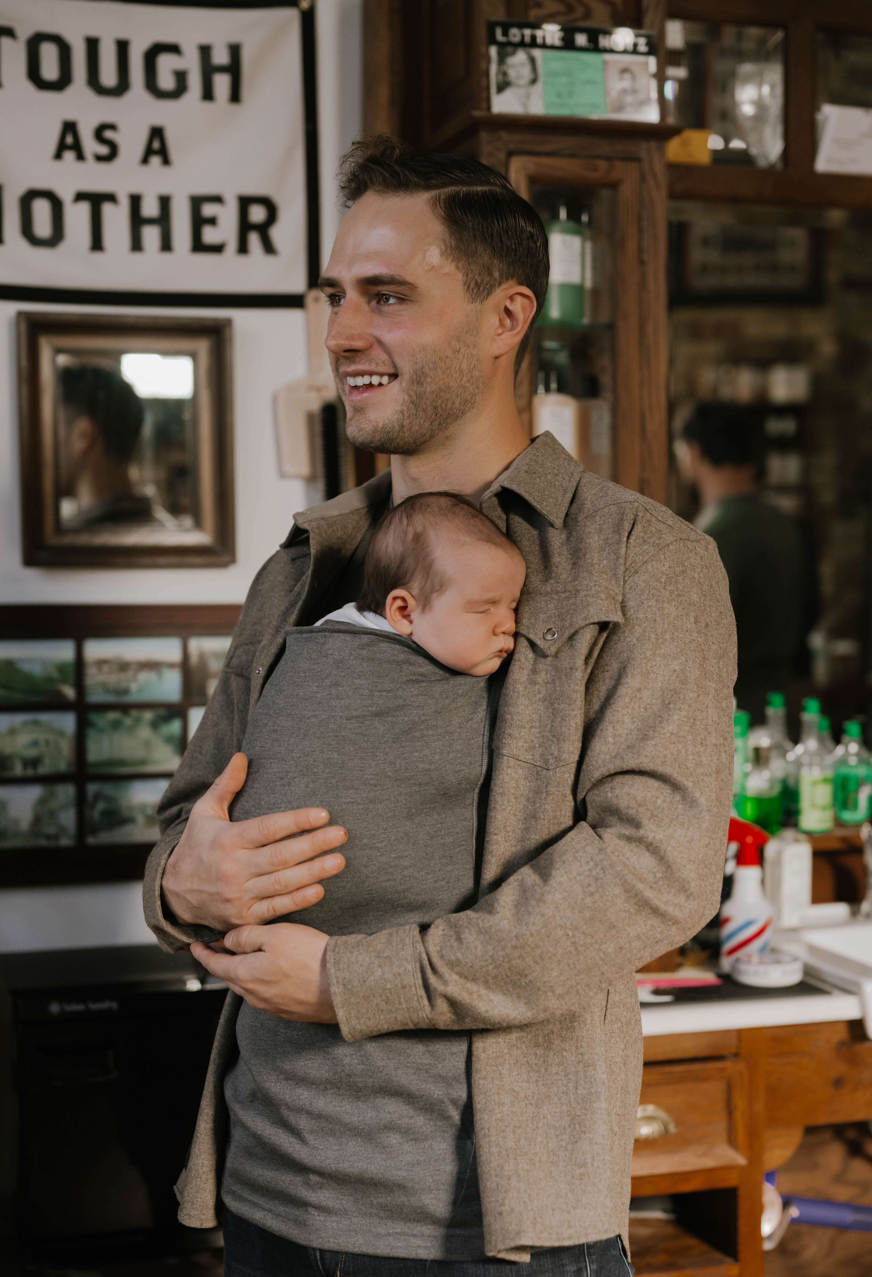 Dad Shirt | Long Sleeve | Gray Milk & Baby