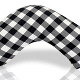 Luna Lullaby Nursing Pillow - Black & White Buffalo Check