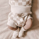 Checkered Jacquard Bloomers Milk & Baby