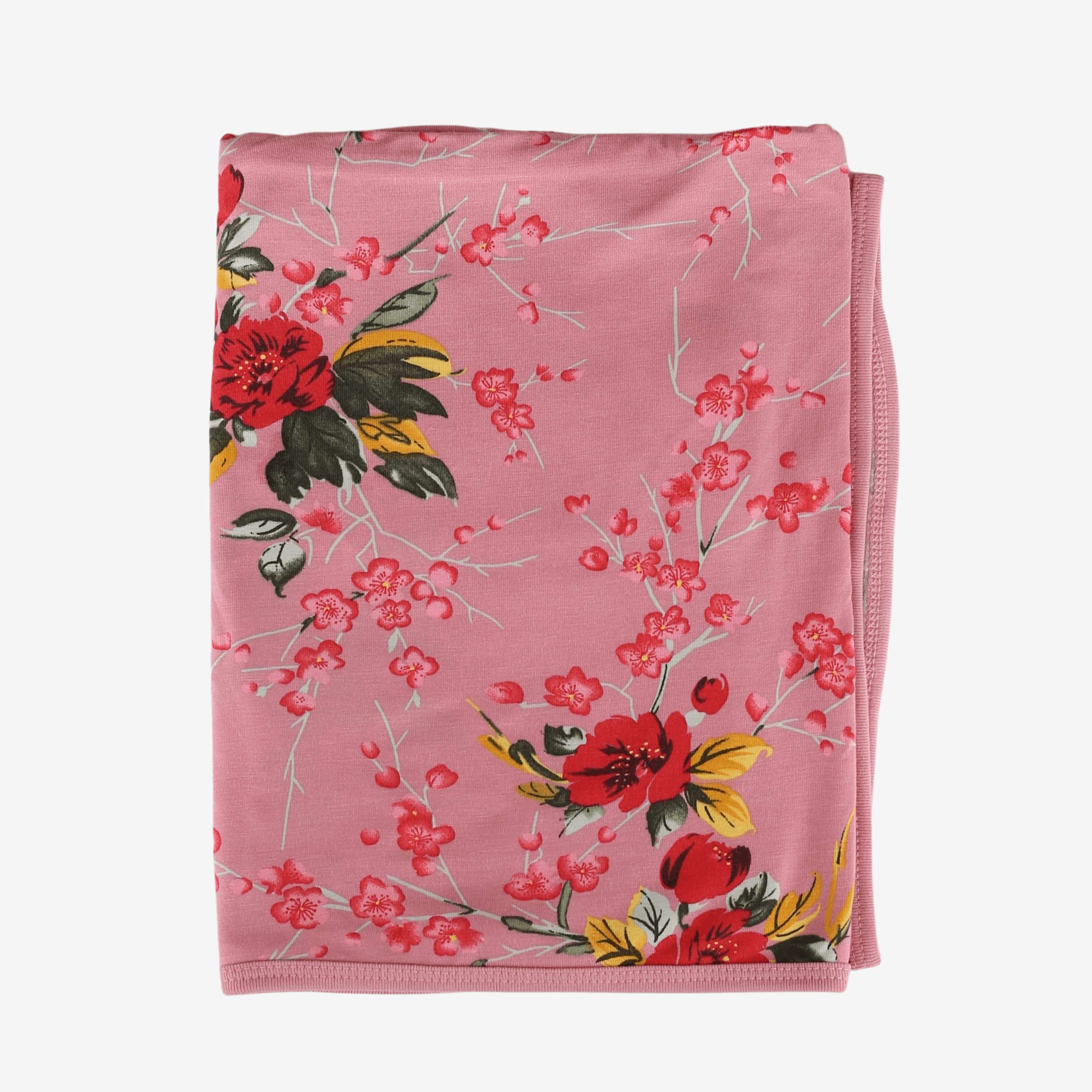 Cherry Blossom Rose Swaddle Milk & Baby