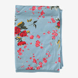 Cherry Blossom Teal Swaddle Milk & Baby