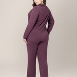 Clea Bamboo Long Sleeve Pajama Set | Burgundy Plum