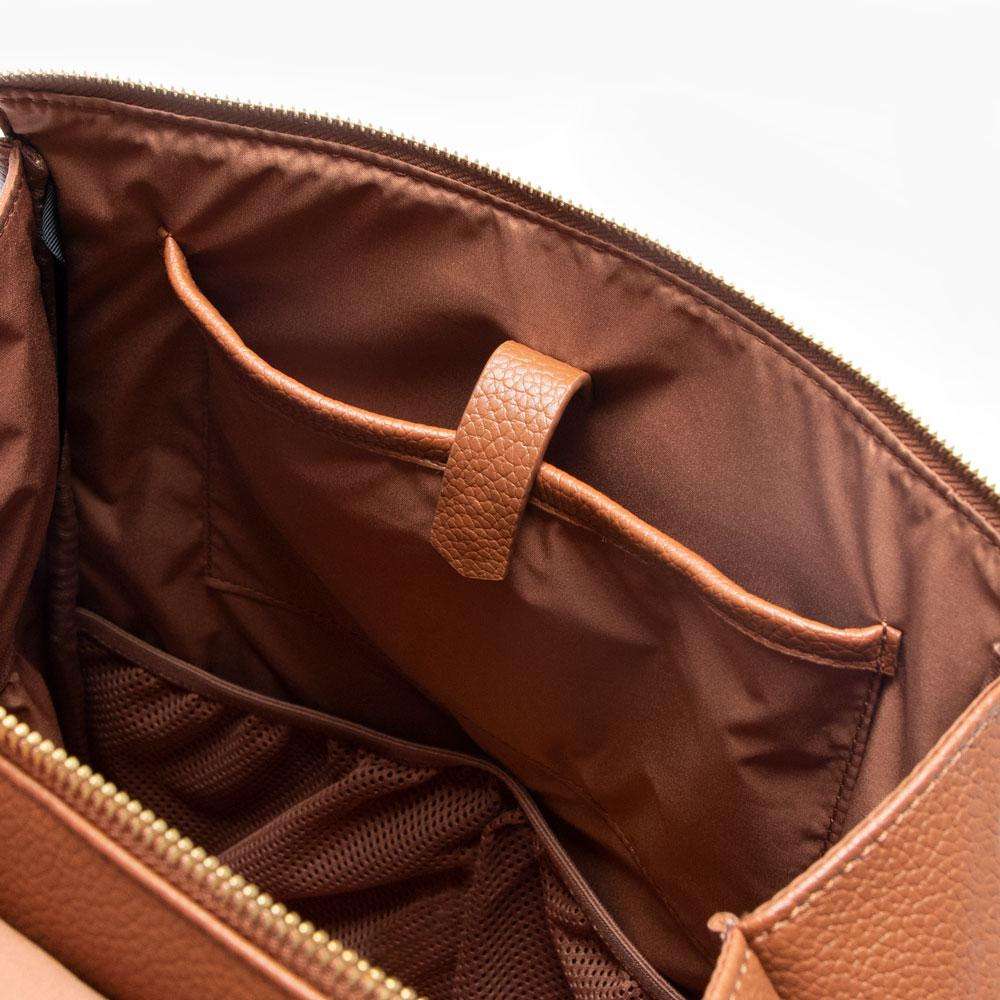 Freshly Picked Cognac Classic Diaper Bag II Milk & Baby