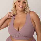 French Terry Racerback Nursing & Sleep Bra | Twilight | Milk & Baby