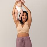 French Terry Racerback Nursing & Sleep Bra | Beige | Milk & Baby