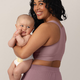 French Terry Racerback Nursing & Sleep Bra | Twilight | Milk & Baby