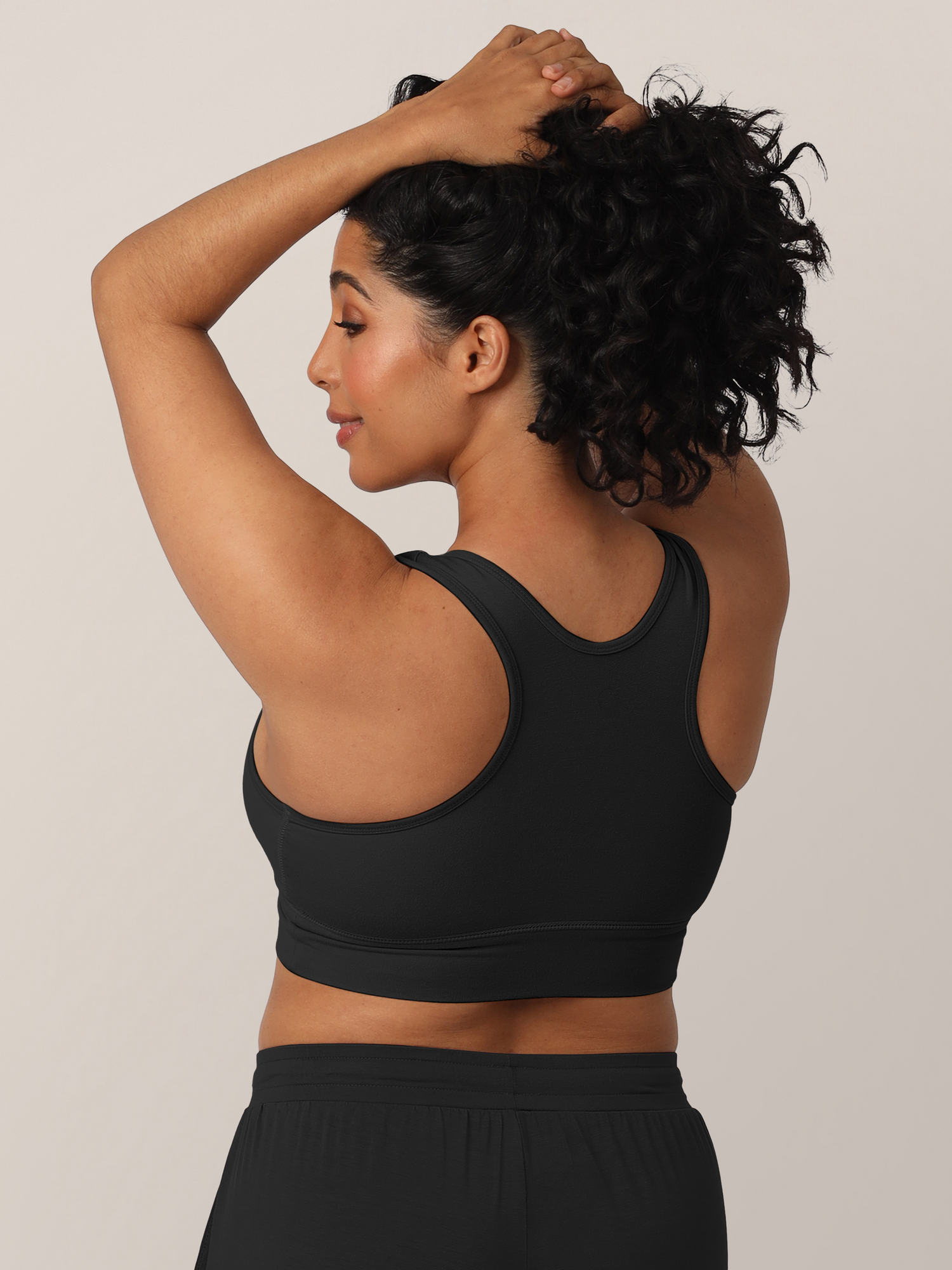 French Terry Racerback Nursing & Sleep Bra | Black Milk & Baby