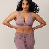 French Terry Racerback Nursing & Sleep Bra | Twilight | Milk & Baby