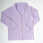 Lilac | Adult Button Pajama Top Milk & Baby