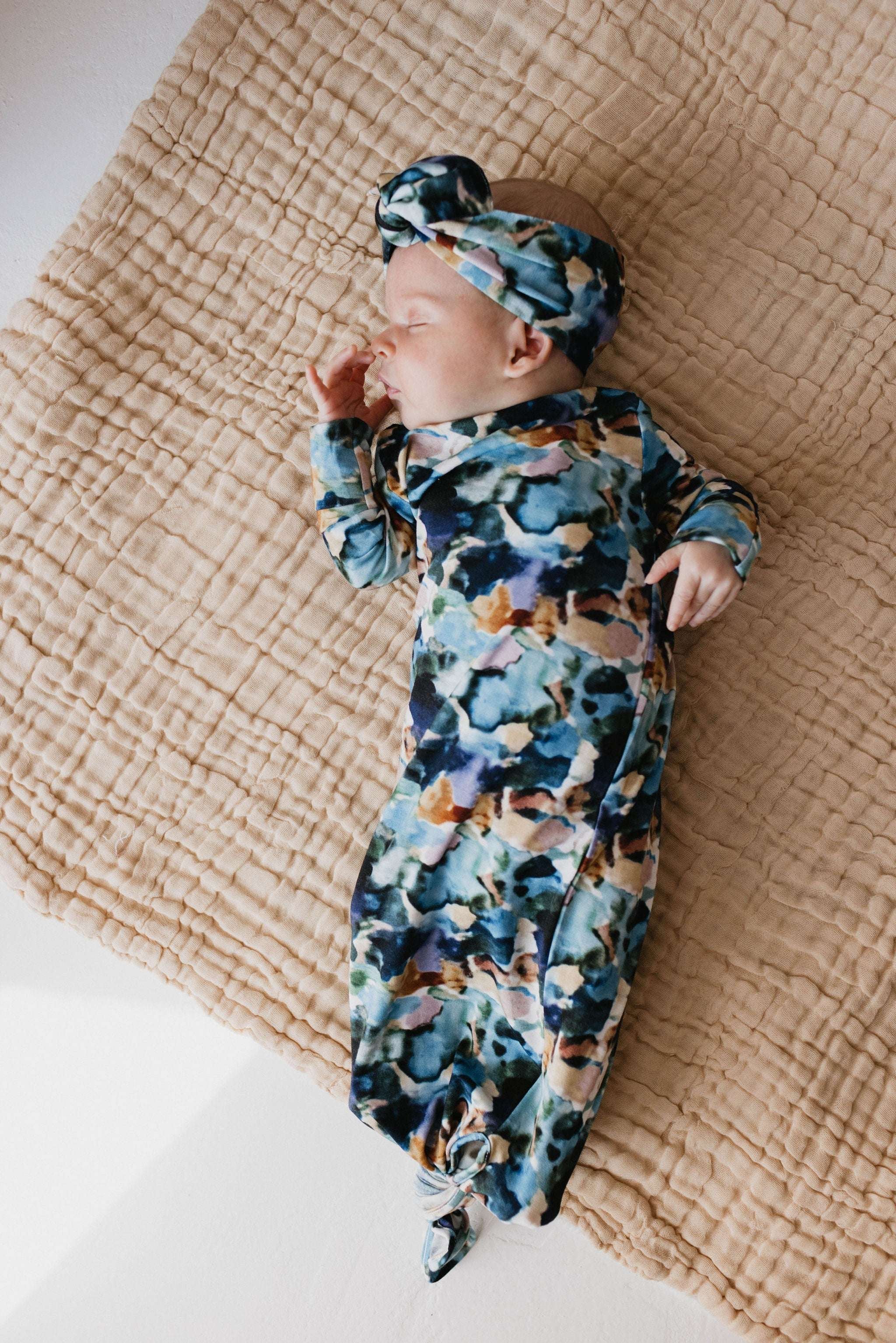 Charli | Bamboo Knotted Gown Milk & Baby