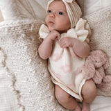 Luna + Luca Floral Frills Romper Milk & Baby